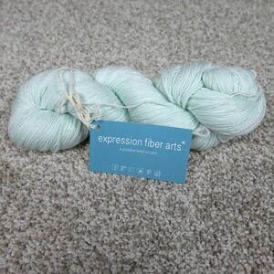 Expression Fiber Arts Starbreeze SockLove Yarn Mint Green Merino Wool 400yd Hank